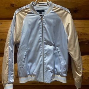 silk bomber jacket